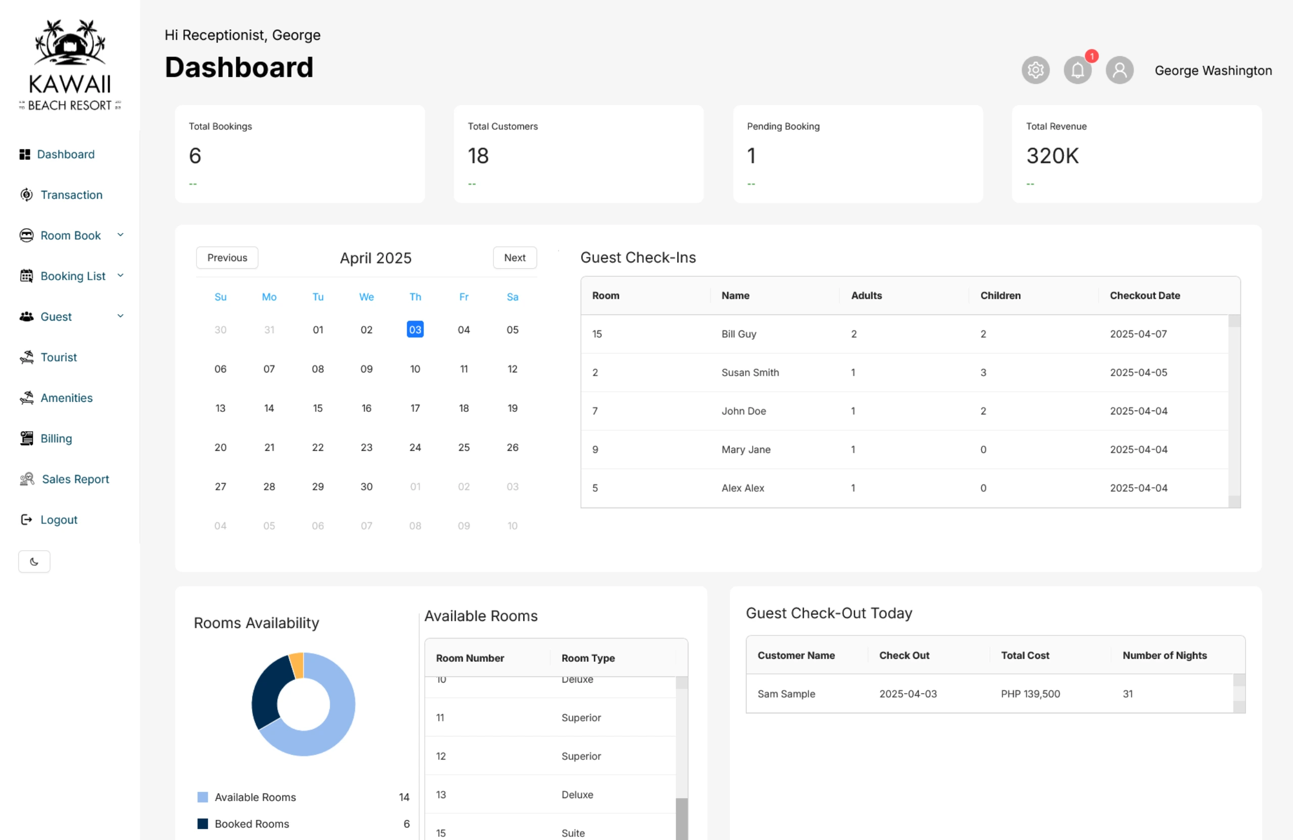 Resort Management Platform Screenshot 3
