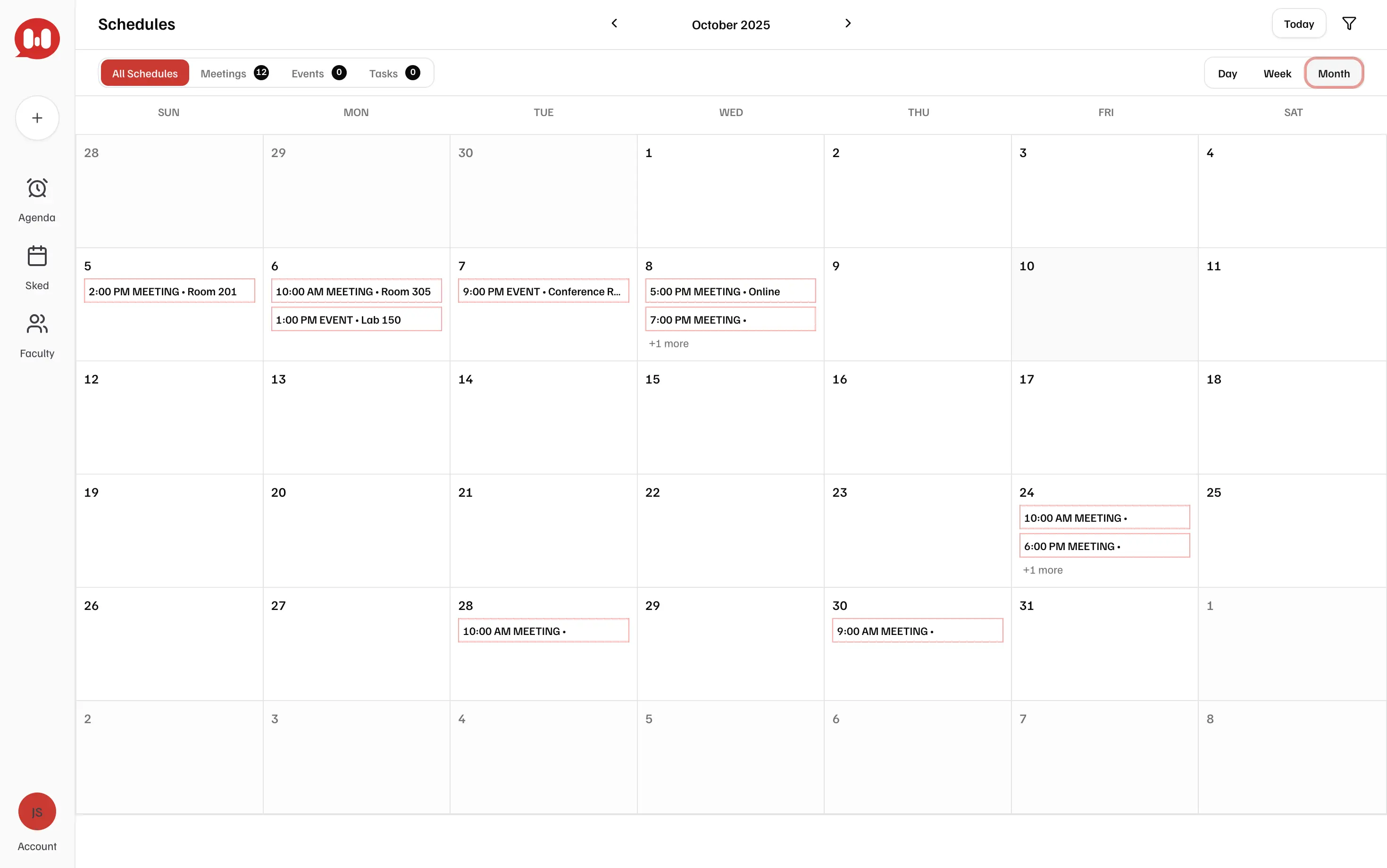 Faculty Meeting AI Scheduler Screenshot 4