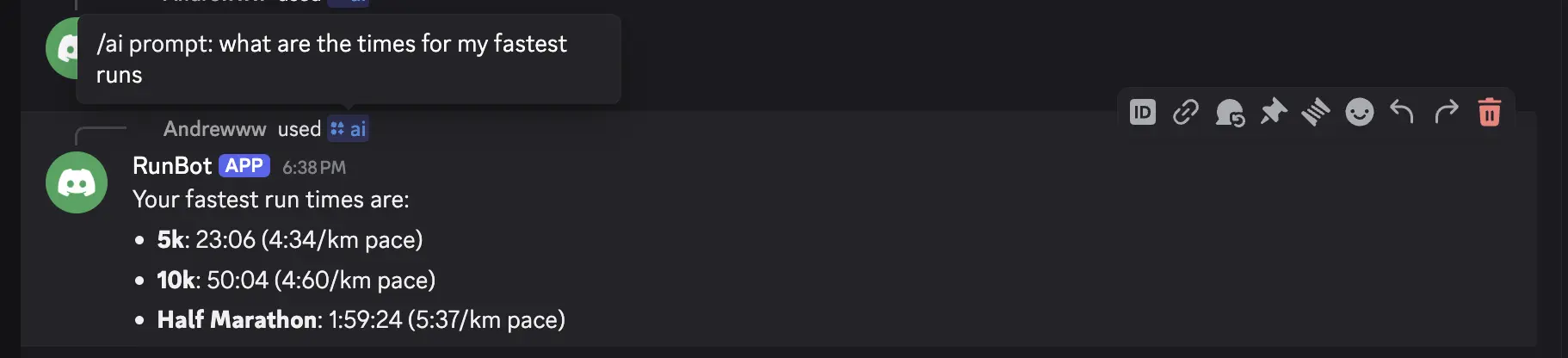 Strava AI Coach Discord Bot Screenshot 4